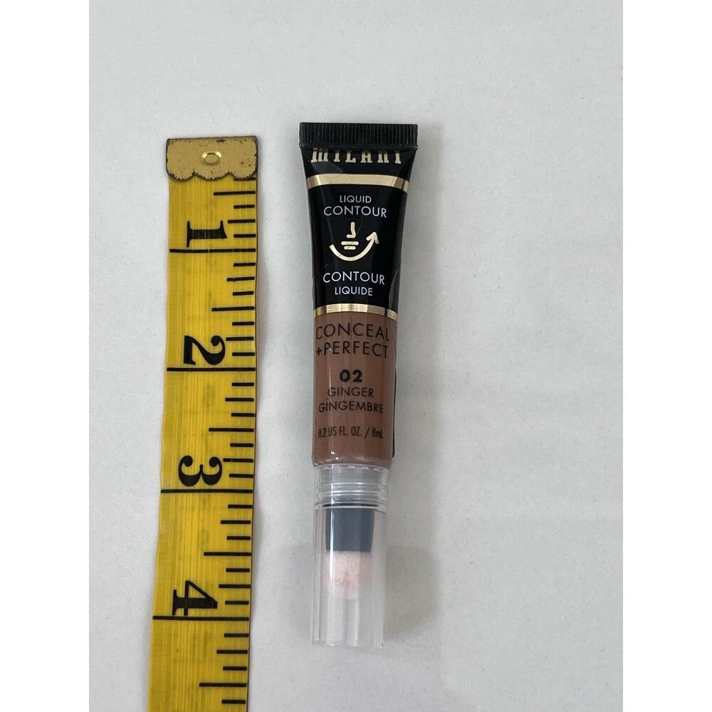 Milani Liquid Contour Conceal + Perfect, #02 Ginger  0.2 fl oz 8ml New Sealed